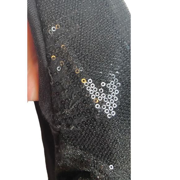 R13 Sequin Boyfriend Jeans Women's 26 Black Denim Distressed - Picture 13 of 14